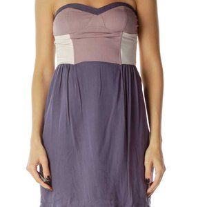 Urban Outfitters Purple Strapless Mini Dress